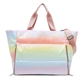 Women’s Yoga Mat Gym Bag – Large Capacity Fitness Tote, Travel Shoulder Bag with Zipper.