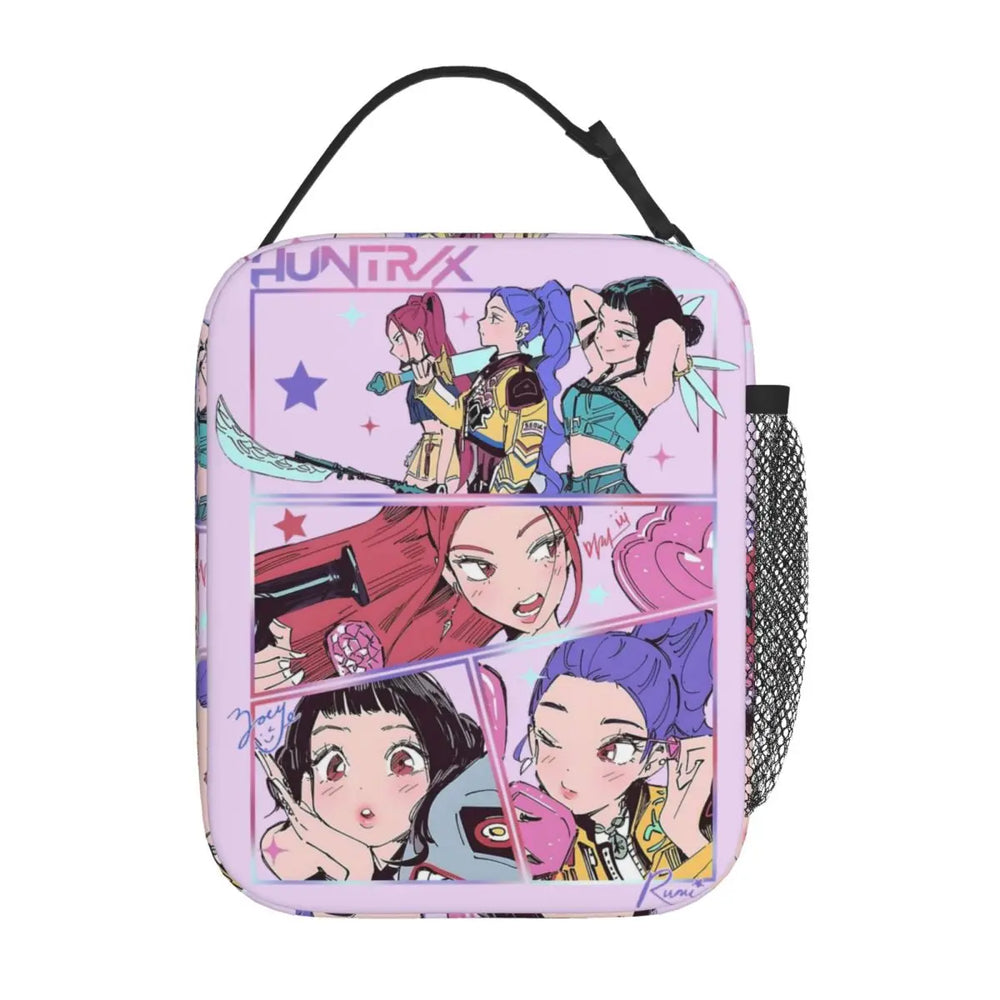 Huntrix K-Pop Lunch Bag – Cute Portable Cooler Tote for Kids