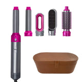 5-in-1 Hair Dryer & Hot Comb Set – Professional Curler, Straightener & Styling Tool