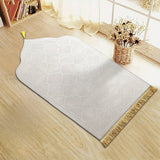 Thickened Printed Prayer Mat Plush with Tassel Flannel Prayer Mat