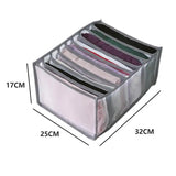 7-Grid Closet Organizer Box – Drawer Storage for Jeans, Socks & Pants