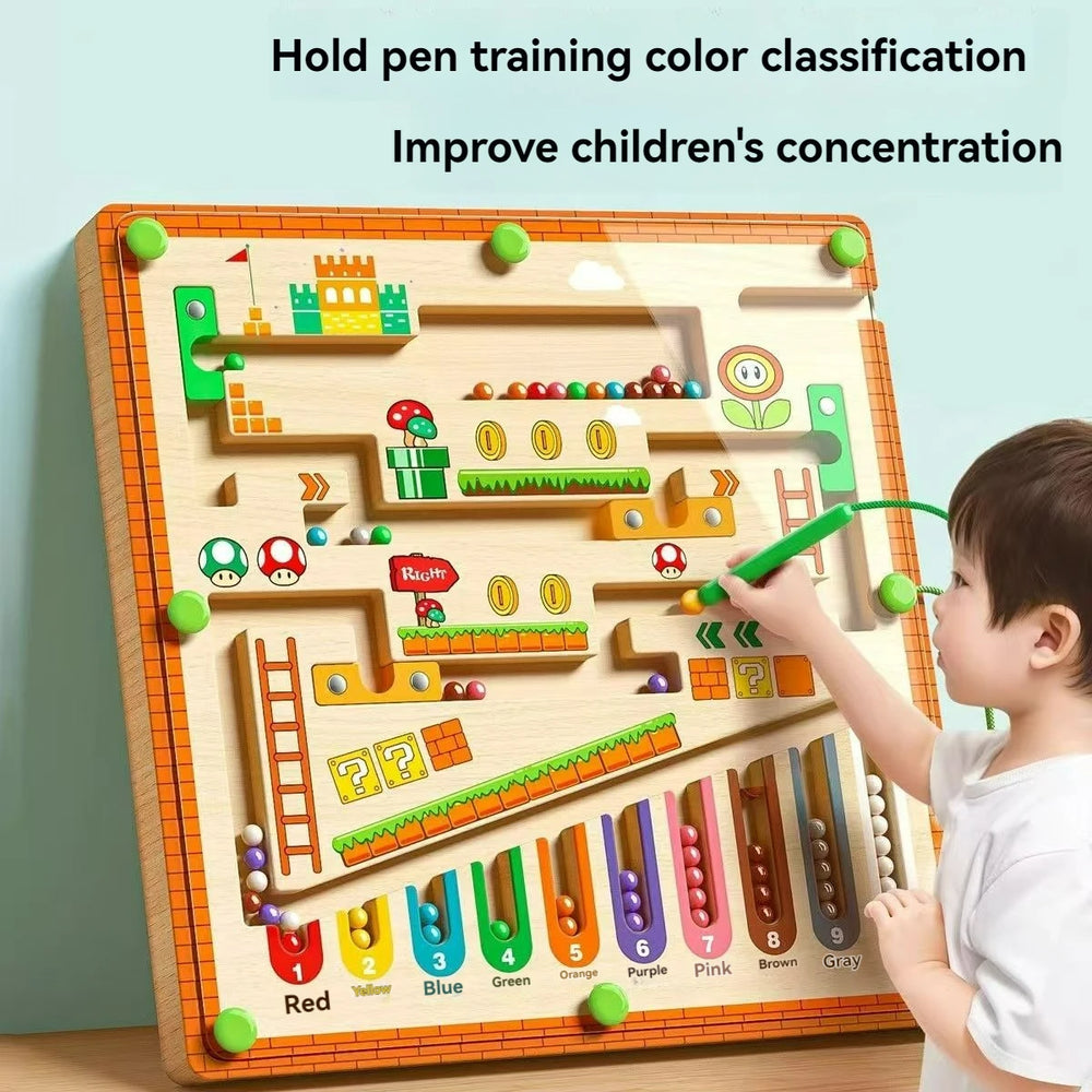 Children’s Magnetic Maze Walking Ball – Early Education Puzzle for Toddlers, Concentration & Logic Training Ages 3+