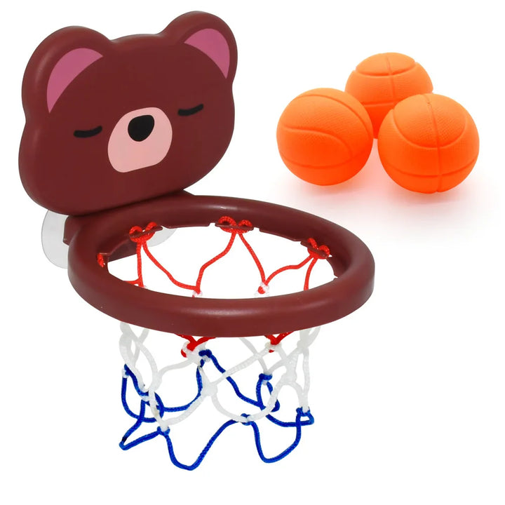 Baby Bath Basketball Toy – Toddler Bathtub Hoop with 3 Balls & Cute Whale Design