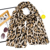 Leopard Print Scarf – Soft, Lightweight Women’s Shawl, Suitable Muslim Hijab Wrap for Daily Commuting & Outdoor Wear