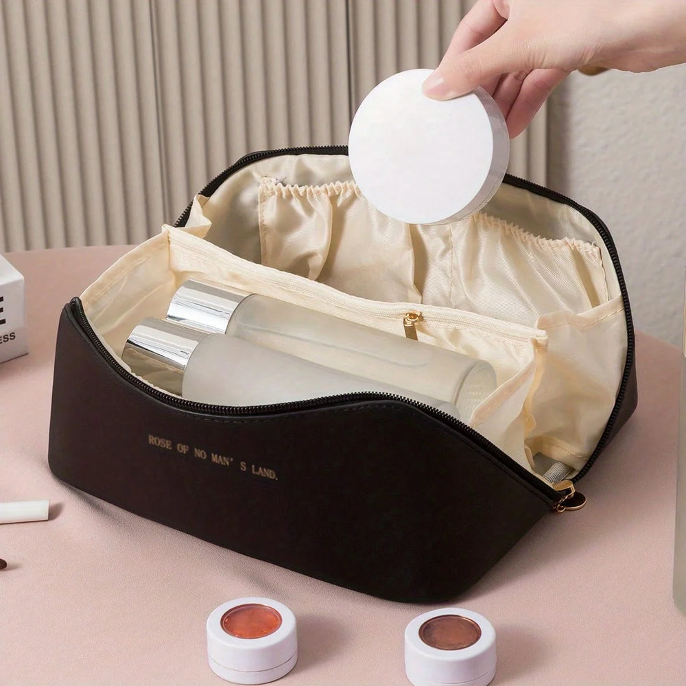 Women’s Makeup Organizer Bag – Luxury Travel Cosmetic Case with Zipper