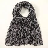 Leopard Print Scarf – Soft, Lightweight Women’s Shawl, Suitable Muslim Hijab Wrap for Daily Commuting & Outdoor Wear