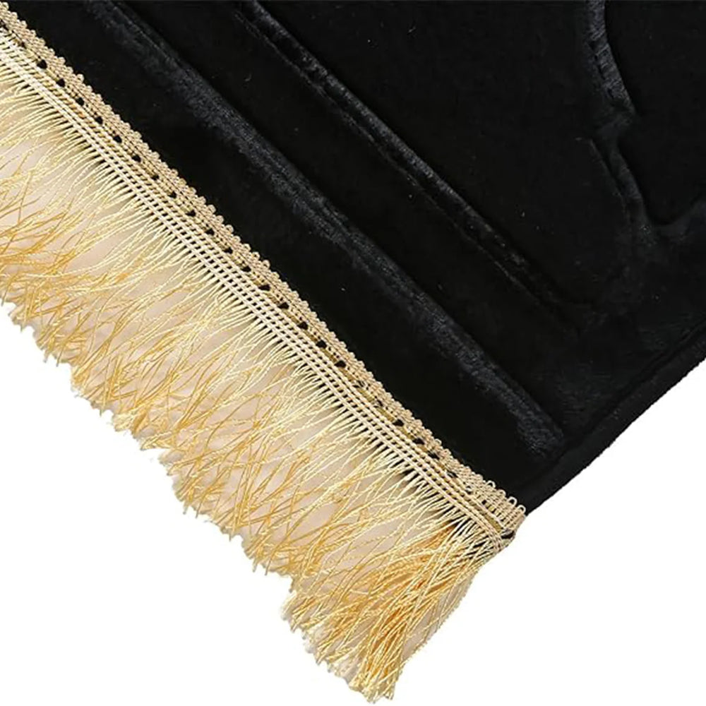 Thickened Printed Prayer Mat Plush with Tassel Flannel Prayer Mat