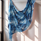 Watercolour Floral Printed Modal Hijab – Lightweight, Breathable, Soft Cotton Rayon Viscose Shawl for Muslim Women