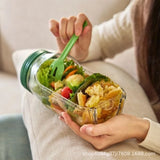 Salad Container Pod – Portable Leakproof Lunch Box with Vertical Layering for Fresh Salads