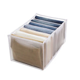7-Grid Closet Organizer Box – Drawer Storage for Jeans, Socks & Pants