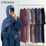 Muslim Women’s Modest Dress – Elegant Dubai Plain Abaya, Islamic Clothing, Loose Solid Turkey Robe