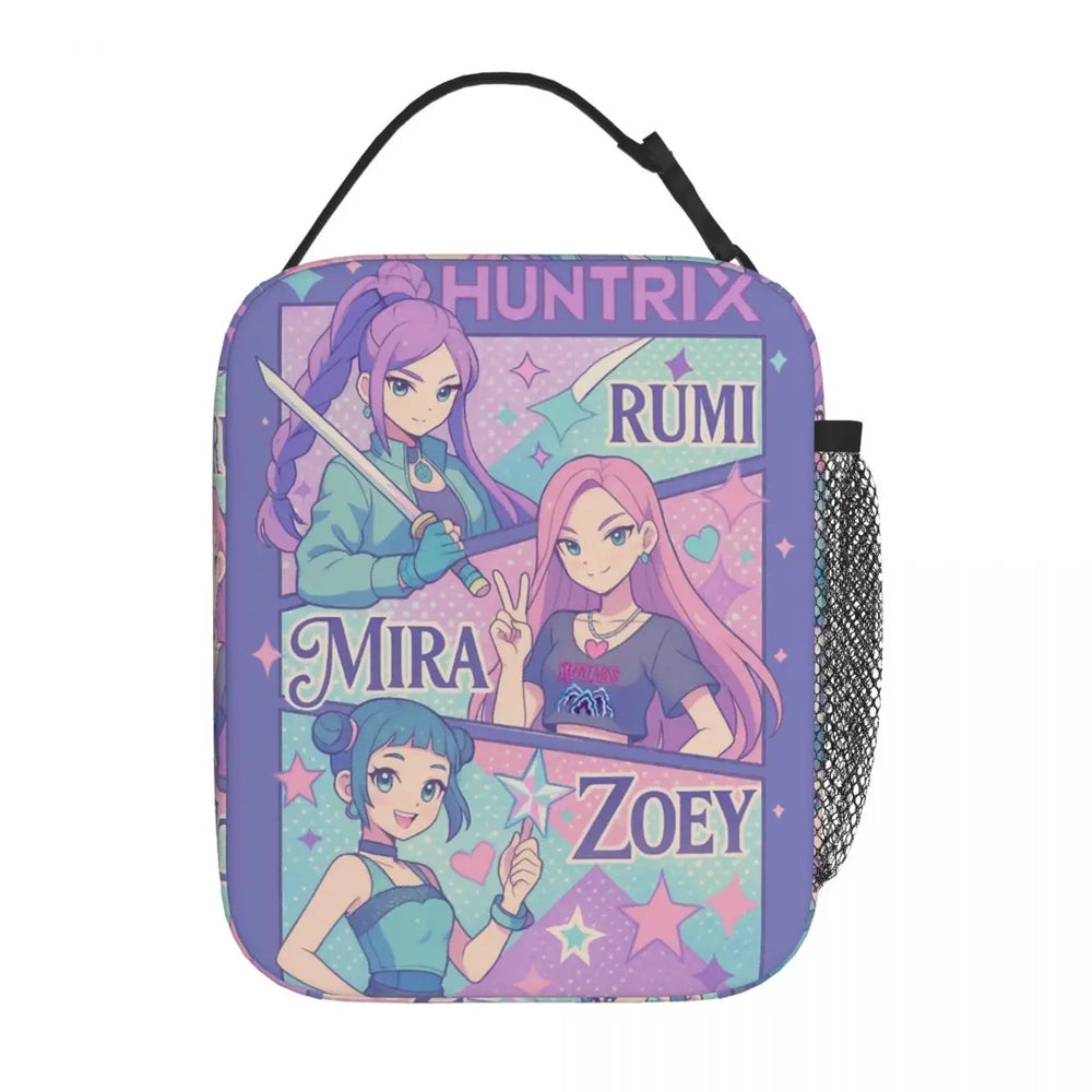 Huntrix K-Pop Lunch Bag – Cute Portable Cooler Tote for Kids