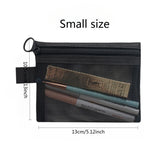 3-Size Nylon Mesh Makeup Bags – Waterproof Toiletry & Brush Organizer Pouches for Women