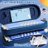 Multifunctional 3D Pencil Case Double Layer Pen Box Waterproof  Pen Bag Gift