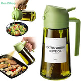2-in-1 Oil Bottle – Dual-Function Olive Oil Sprayer & Pour Dispenser, Light-Blocking Design.