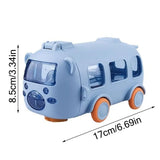 "Cartoon Bus Straw Cup – Large Capacity Kids Water Bottle with Bounce Straw"