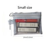 3-Size Nylon Mesh Makeup Bags – Waterproof Toiletry & Brush Organizer Pouches for Women