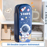 Multifunctional 3D Pencil Case Double Layer Pen Box Waterproof  Pen Bag Gift
