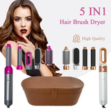 5-in-1 Hair Dryer & Hot Comb Set – Professional Curler, Straightener & Styling Tool