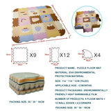 EVA Foam Baby Play Mat with Fence – Thick Puzzle Floor Mat for Kids & Toddlers