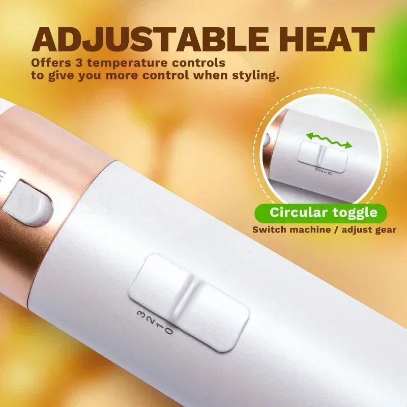 5-in-1 Hair Dryer & Hot Comb Set – Professional Curler, Straightener & Styling Tool