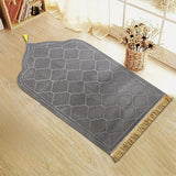 Thickened Printed Prayer Mat Plush with Tassel Flannel Prayer Mat