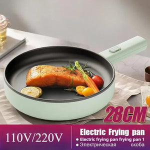 Electric Cooking Pot – Mini Frying Pan & Portable Hotpot, 110V/220V Household Cooker