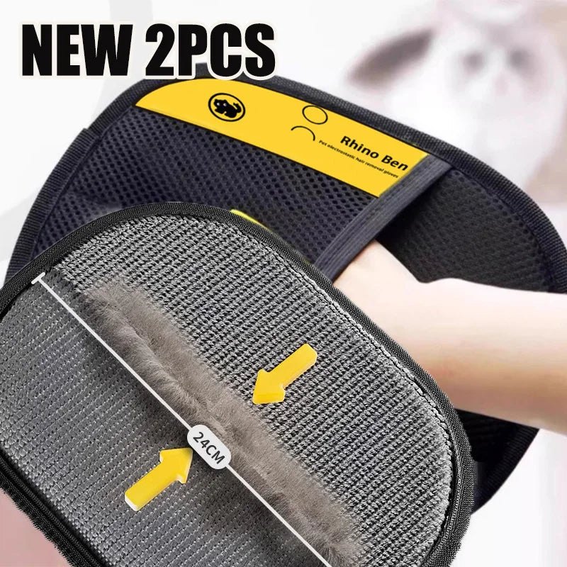 “Pet Hair Cleaning & Grooming Glove – Double-Sided Multi-Functional Tool”