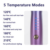 0.6" Triple Barrel Hair Waver – Ceramic Beach Waves Curling Iron with 5 Heat Settings