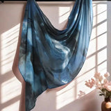 Watercolour Floral Printed Modal Hijab – Lightweight, Breathable, Soft Cotton Rayon Viscose Shawl for Muslim Women