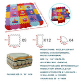 EVA Foam Baby Play Mat with Fence – Thick Puzzle Floor Mat for Kids & Toddlers