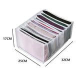 7-Grid Closet Organizer Box – Drawer Storage for Jeans, Socks & Pants