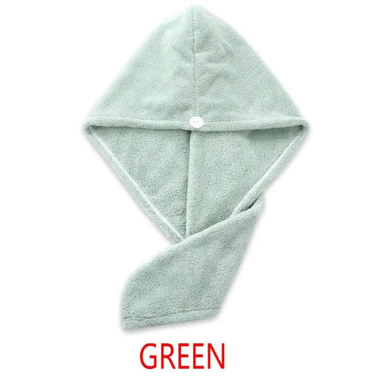 Microfiber Hair Towel Wrap – Super Absorbent Quick-Dry Hair Turban