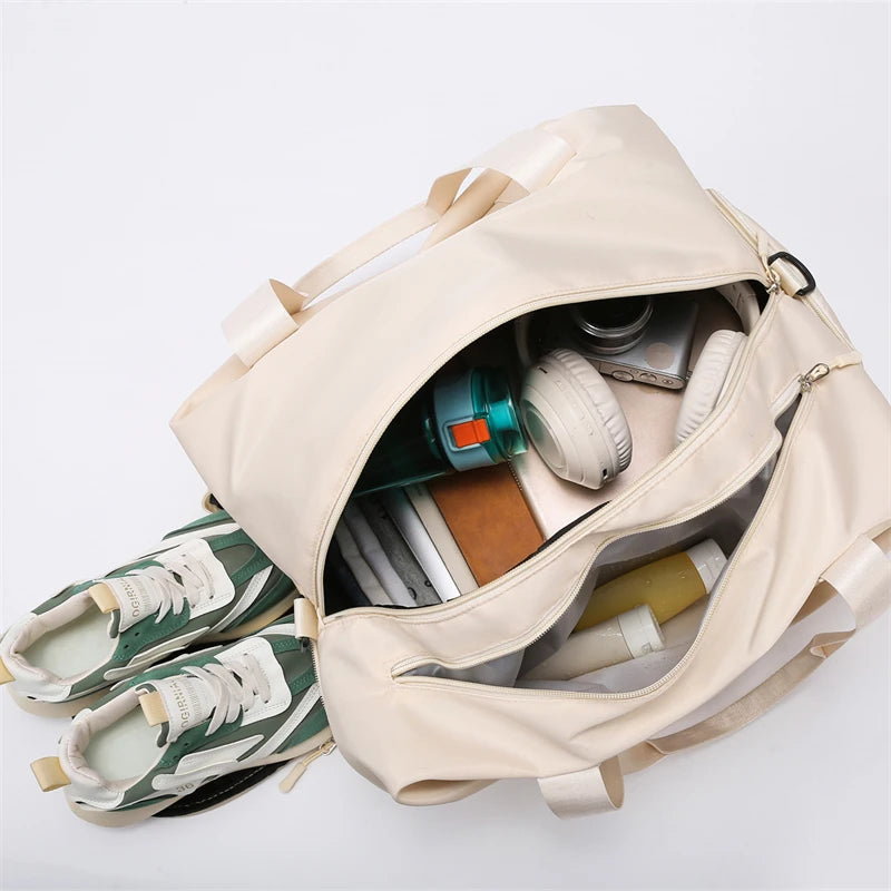 Large Capacity Travel Bag – Lightweight Leisure Handbag for Business, Short Trips & Fitness.