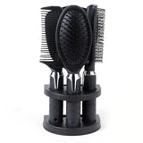 4-Pack Hair Comb & Brush Set with Mirror – Professional Styling & Massage Tool Kit