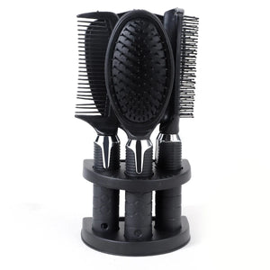 4-Pack Hair Comb & Brush Set with Mirror – Professional Styling & Massage Tool Kit