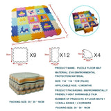 EVA Foam Baby Play Mat with Fence – Thick Puzzle Floor Mat for Kids & Toddlers