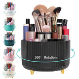 360° Rotating Makeup Organizer – Desktop Holder for Brushes, Lipstick & Jewelry