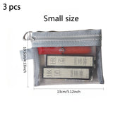 3-Size Nylon Mesh Makeup Bags – Waterproof Toiletry & Brush Organizer Pouches for Women