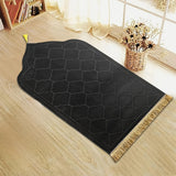 Thickened Printed Prayer Mat Plush with Tassel Flannel Prayer Mat