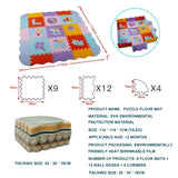 EVA Foam Baby Play Mat with Fence – Thick Puzzle Floor Mat for Kids & Toddlers