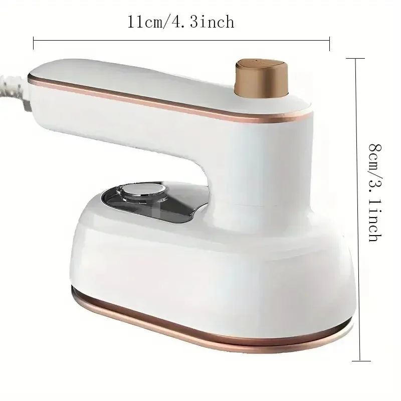 Portable Travel Steam Iron – Mini Rotating Electric Iron for Clothes, Dual Use Dry & Wet