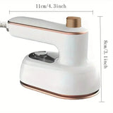 Portable Travel Steam Iron – Mini Rotating Electric Iron for Clothes, Dual Use Dry & Wet