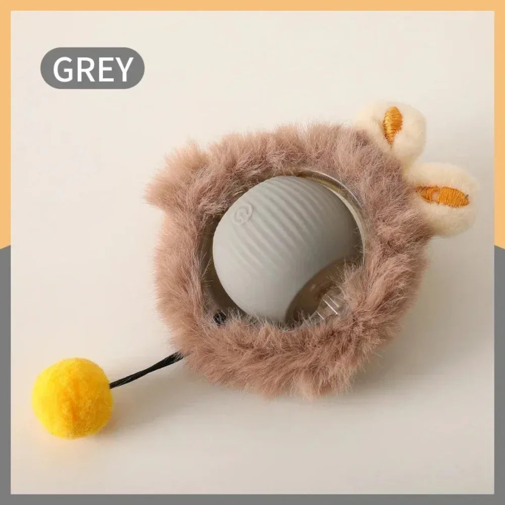 Rechargeable Cat Interactive Ball – Automatic Rolling Toy with Tail, Intelligent Mouse Simulation for Cats