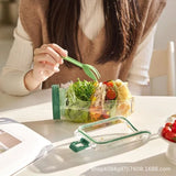 Salad Container Pod – Portable Leakproof Lunch Box with Vertical Layering for Fresh Salads