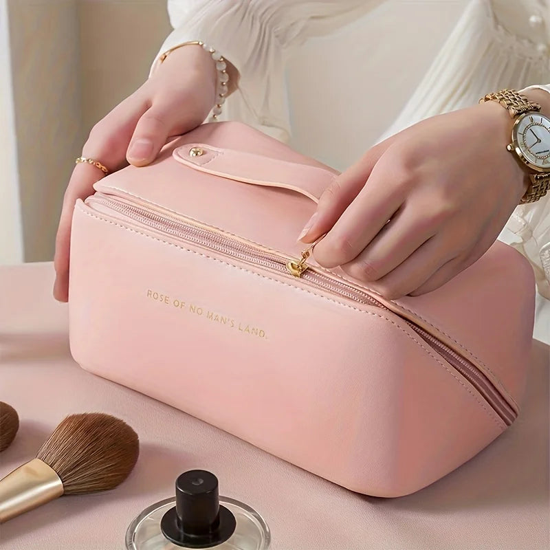 Women’s Makeup Organizer Bag – Luxury Travel Cosmetic Case with Zipper