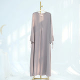 Muslim Women’s Modest Dress – Elegant Dubai Plain Abaya, Islamic Clothing, Loose Solid Turkey Robe