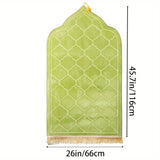 Thickened Printed Prayer Mat Plush with Tassel Flannel Prayer Mat