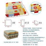 EVA Foam Baby Play Mat with Fence – Thick Puzzle Floor Mat for Kids & Toddlers