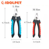 “Professional Pet Nail Clippers with Safety Guard – Stainless Steel Dog & Cat Grooming Scissors”